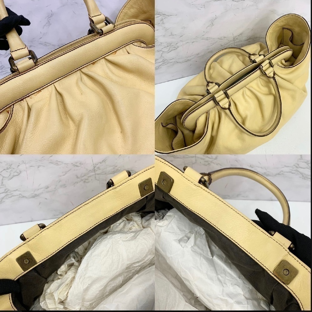Fendi Yellow Leather Borsa Doctor Bag - Picture 6 of 17